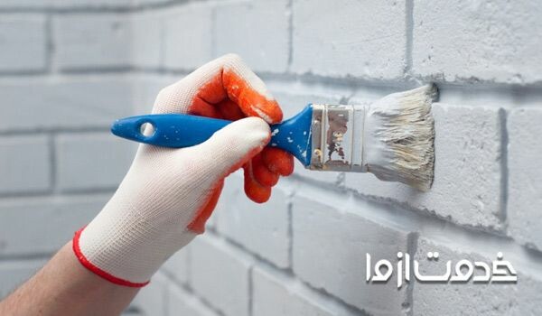 رنگ آمیزی و رنگ کردن دیوار آجری