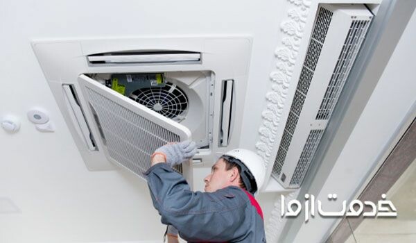 نحوه هواگیری فن کویل سقفی و زمینی
