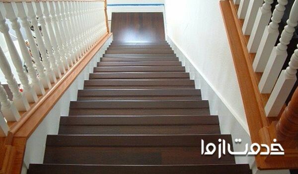 بهترین شیوه نصب پارکت لمینت روی پله