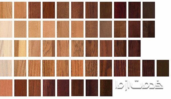 انواع رنگ چوب مبلمان