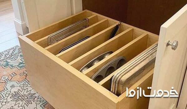 کابینت کشویی برای دکوراسیون آشپزخانه