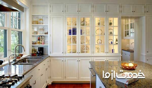 شیشه بین کابینتی