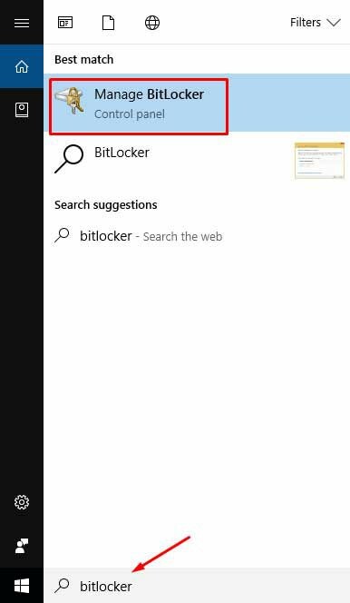 رمزگذاری روی فلش و درایو با BitLocker در ویندوز 10