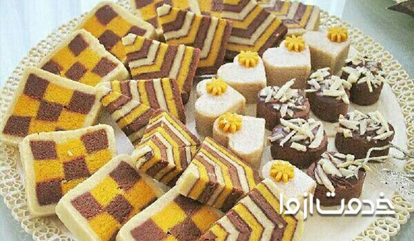 دستور پخت حلوای دو رنگ