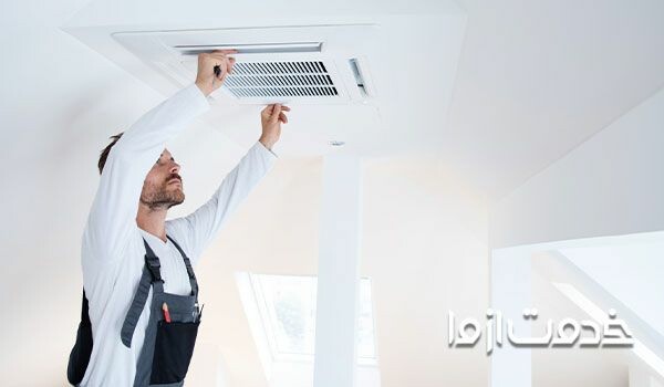 نصب کولر آبی در بالکن