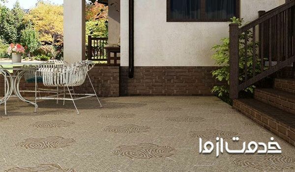 آموزش موزاییک کاری حیاط